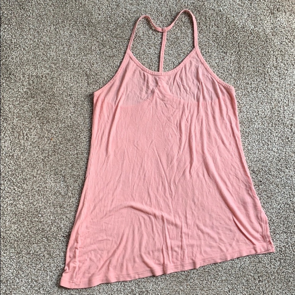 Zella t-strap tank asymmetrical